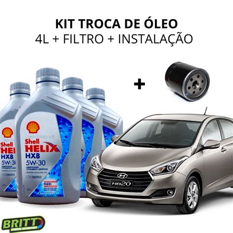 Kit Troca de Óleo Hyundai Hb20 Hb20 S Britt Auto Center