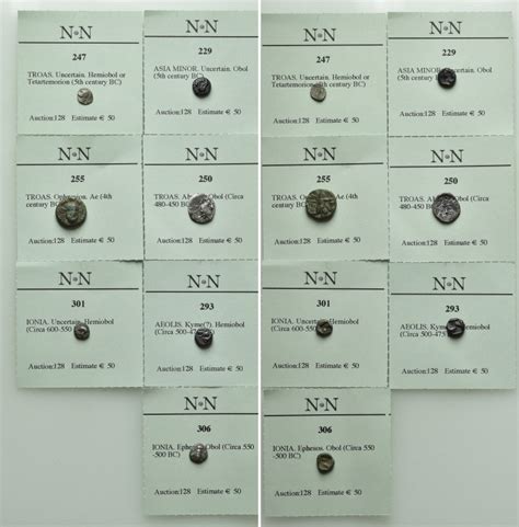 Biddr Numismatik Naumann Auction 130 Lot 1253 7 Greek Fractions