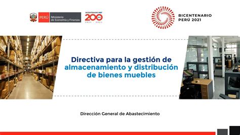 Directiva para la gestión de almacenamiento y distribución de bienes