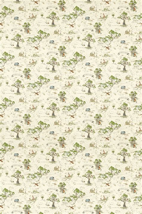 Hundred Acre Wood By Sanderson Cashew Fabric Wallpaper Direct