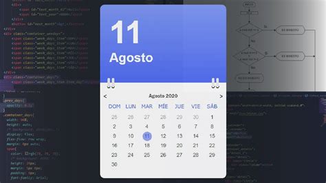 Calendario Con HTML Y JavaScript YouTube