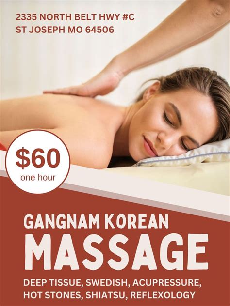 Gangnam Korean Massage Therapy Updated January 2025 2335 N Belt Hwy