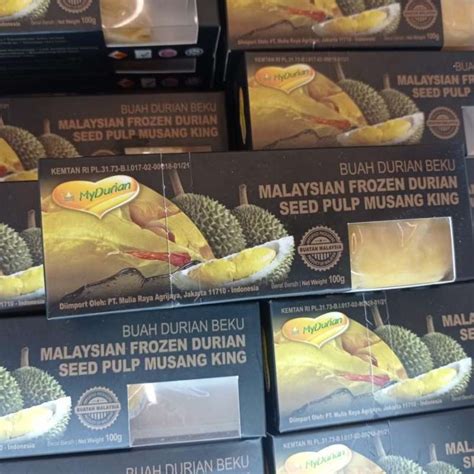 Jual Durian Musang King Malaysian My Durian Frozen Gr Di Seller