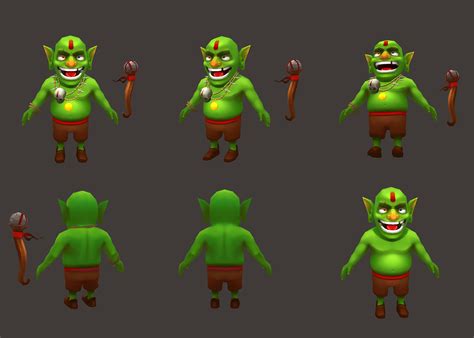 Clash Of Clans Goblin King 3d Study By Painterhoya On Deviantart