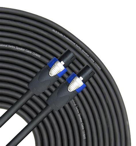 Buy GLS Audio 25 Feet Speaker Cable 12AWG Patch Cords 25 Ft Speakon