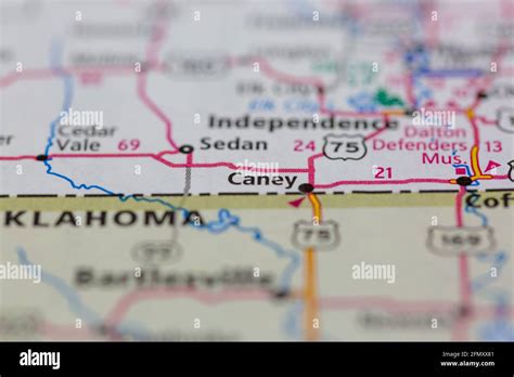 Caney kansas map hi-res stock photography and images - Alamy