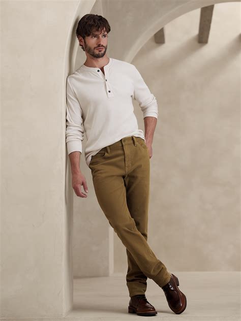 Slim Brushed Traveler Pant | Banana Republic