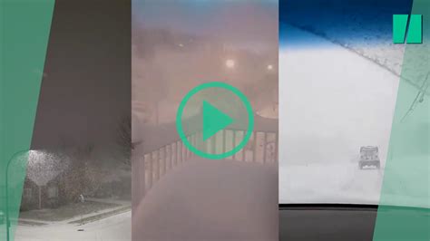 Une impressionnante tempête de neige sabat sur lÉtat de New York