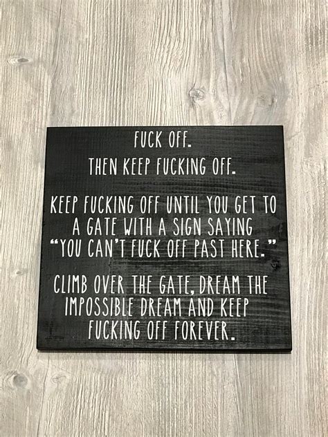 Fuck Off Sign L Fuck Off Quote L Fuck Off Definition Sign L Humorous Wooden Sign L Funny Sign L