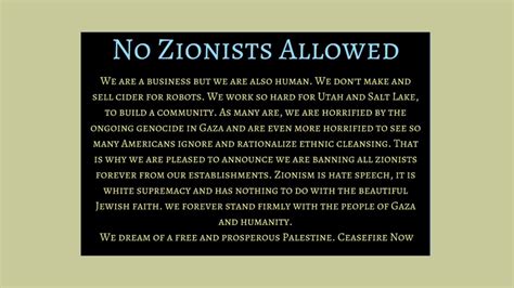 No Zionists Allowed In Utah Bar But Owner Says He S No Antisemite