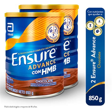 Pack Ensure Advance Sabor Chocolate 850 GR Mifarma