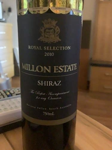 Millon Estate Royal Selection Shiraz Vivino US