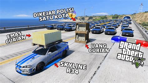 MISI PERAMPOKAN BERUJUNG HOT PURSUIT GTA 5 MOD YouTube