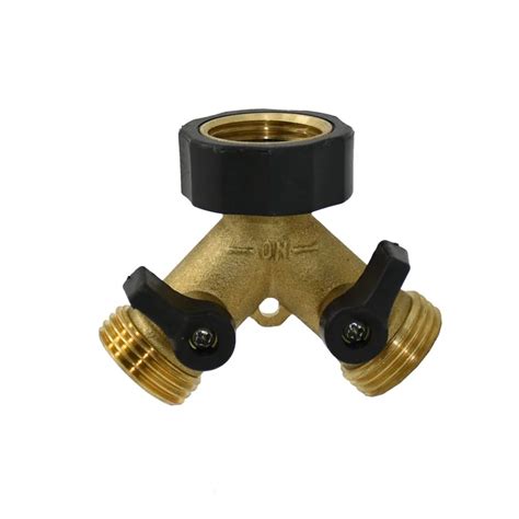 Brass Female 3 4 To 3 4 Male 2 Way Tap Water Splitter Garden Tap Y Connectors Irrigation Valve