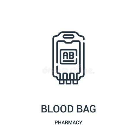 Blood Bag Icon Vector From Pharmacy Collection Thin Line Blood Bag