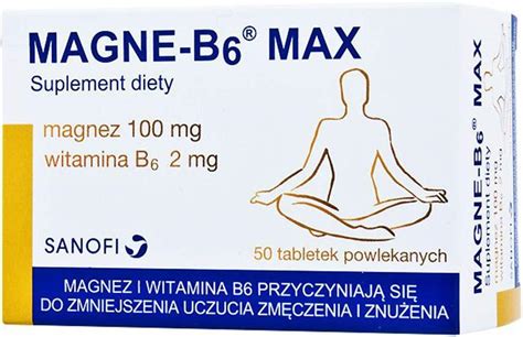 Magne B6 MAX - 100 Tabs - Magnesium 100mg + VIT B6 2mg - Pack of 2 x 50 ...