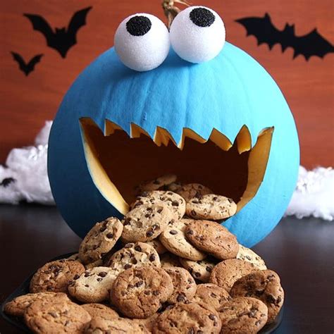 Your Kids Will Go Crazy For This Cookie Monster Pumpkin