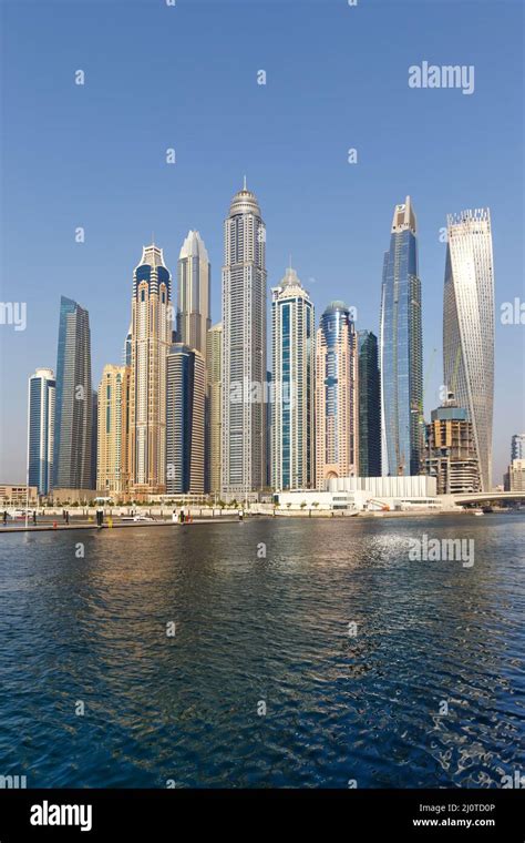 Dubai Marina and Harbour Skyline Architecture Luxury Vacation in Arabia ...