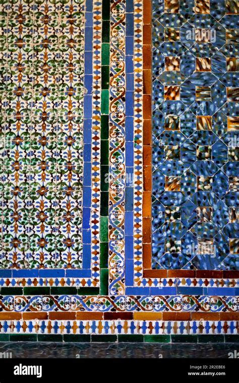 Spain Andalusia Seville La Casa De Pilatos Pilate S House Azulejo