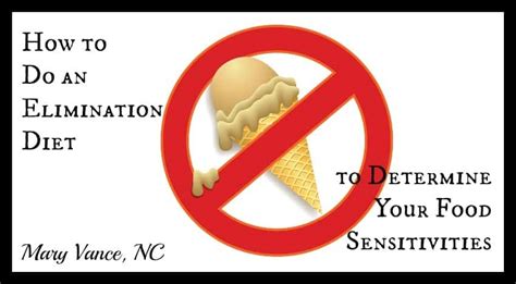 How to Do an Elimination Diet - Mary Vance, NC