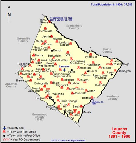 Laurens County, SC - 1891 to 1900