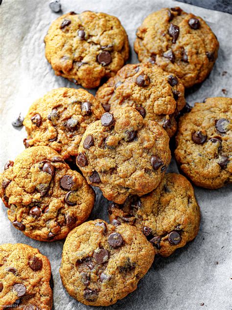 Pumpkin Chocolate Chips Cookies Recipe Eatwell101