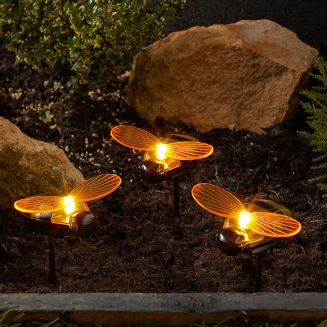 Solar Bee Garden Stake Lights