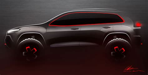 Cherokee Dakar Concept Design Sketch Car Body Design