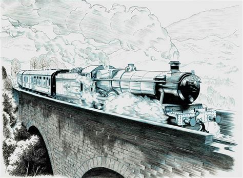 Hogwarts Express Train Drawing