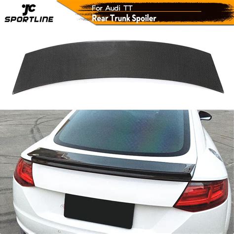 JC Rear Roof Spoiler Boot Lip Wing Spoiler For Audi TT 2015 2019