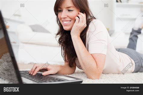 Pretty Brunette Woman Image Photo Free Trial Bigstock