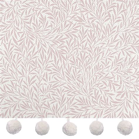 William Morris Willow Blush Chalk Trimmed Roman Blind