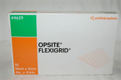 LOT OF 10 Smith Nephew Opsite Flexigrid 4 X 4 3 4 Transparent