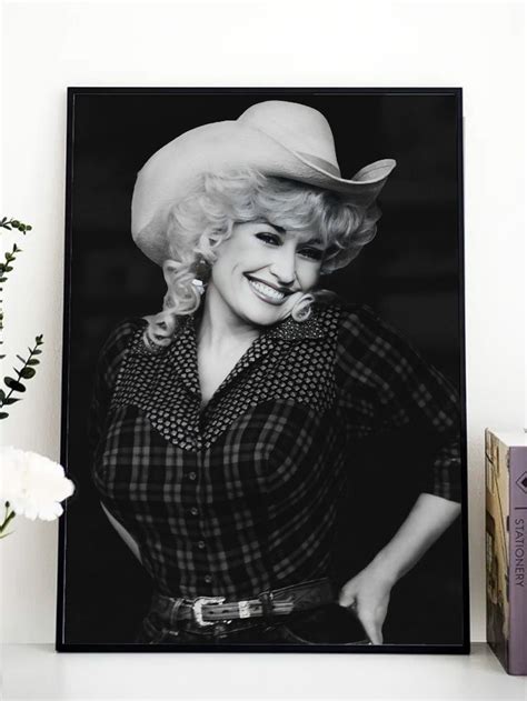 Black And White Dolly Parton Poster, Vintage Decor, Dolly Parton Print ...