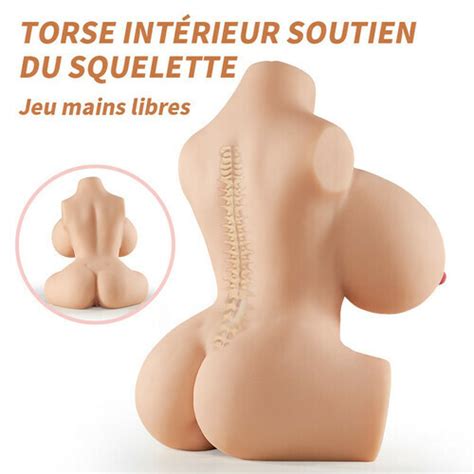 Masturbateur réaliste demi corps sexy aux gros seins 3 5 kg SEEKHEART