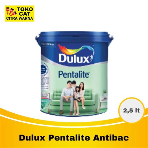 Jual Cat Tembok Interior Dulux Pentalite Antibac 2 5 Liter Shopee