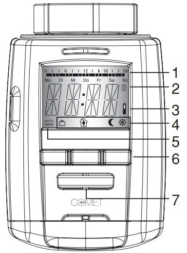 Eurotronic Comet Programmable Energy Saving Radiator Thermostat User Manual