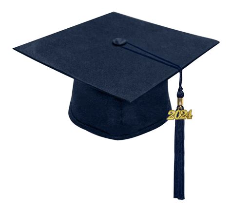 Matte Navy Blue High School Cap And Tassel Graduation Caps Graduation Cap And Gown