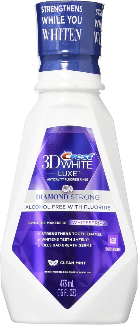 Amazon Crest D White Diamond Strong Mouthwash Alcohol Free