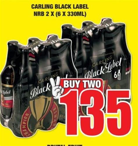 Carling Black Label Nrb 2 X 6 X 330ml Offer At Boxer