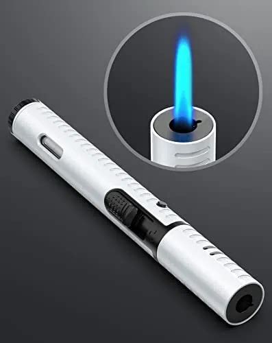 Vvay Briquet Temp Te Long De Gaz Rechargeable Flamme Jet R Glable