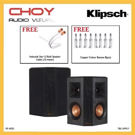 Klipsch Rp S Reference Premier Surround Speakers Lazada