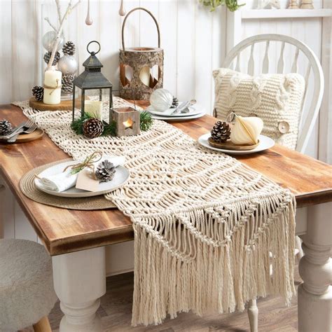 table runner macrame kit intermediate macrame kit   wool