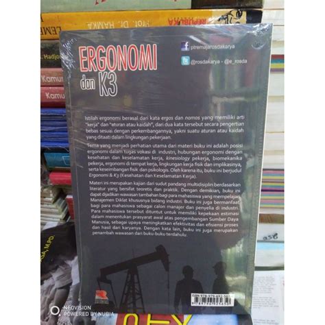 Jual Buku Ergonomi Dan K Kesehatan Keselamatan Kerja Best Seller