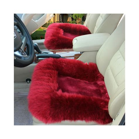 Hot New Universal Wool Soft Warm Fuzzy Auto Car Seat Covers Front Rear Cover Car Cushion Covers