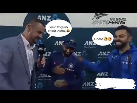 Mohammad Shami Funny English Host In Reply Your English Bhout Acha