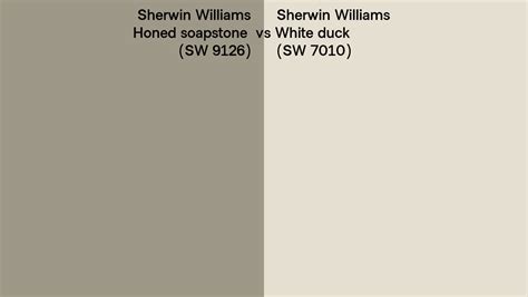 Sherwin Williams Honed Soapstone Vs White Duck Side By Side Comparison