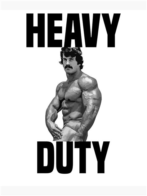 "Mike Mentzer Heavy Duty" Poster for Sale by Nmbr-77 | Redbubble