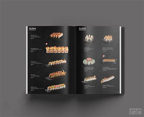 The Art Sushi Sushi Menu On Behance Sushi Menu Sushi Menu Design