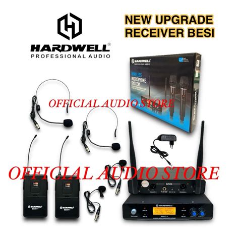 Jual Mic Wireless Hardwell Best Original Double Mic Clip On Headset